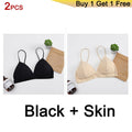 DeRuiLaDy Seamless Soft Bras for Women Underwear Thin Strap Wireless Push Up Bra Backless Comfort Bralette Top Sexy Lingerie