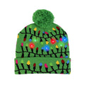 LED Christmas Hat Sweater Knitted Beanie Christmas Light Up Knitted Hat Christmas Gift for Kids Xmas 2022New Year Decorations