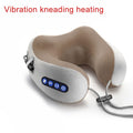 Electric Neck Massager U Shaped Pillow Multifunctional Portable Shoulder Cervical Massager Travel Home Car Relax Massage Pillow