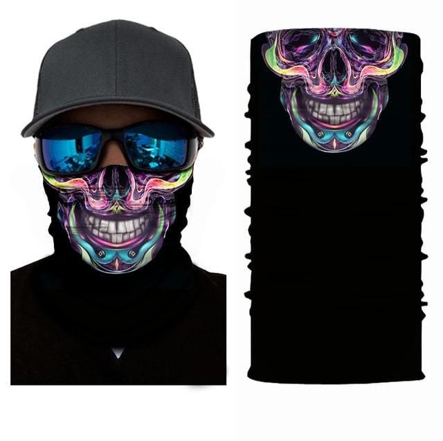 Movie Clown Anime Skull Seamless Balaclava Halloween Magic Scarf Headwear Sports Bandanas Men Cycling Hiking Scarf Neck Gaiter