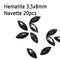 20pcs Marquise Nail Rhinestones Crystals Flatback Glass Stones Manicure Nail Art Decoration Charms Gem Jewelry Accessories