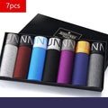 7PCS/Lot  Men Panties Shorts Underwear Boxer Shorts Men's sexy underwear High quality men's underwear Pouch