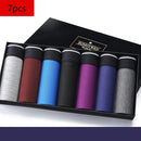 7PCS/Lot  Men Panties Shorts Underwear Boxer Shorts Men's sexy underwear High quality men's underwear Pouch