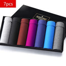 7PCS/Lot  Men Panties Shorts Underwear Boxer Shorts Men's sexy underwear High quality men's underwear Pouch
