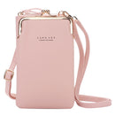 Brand Crossbody Bags Touch Screen Cell Phone Purse Bag Smartphone Wallet Metal Leather Shoulder Strap Handbag Women Bag