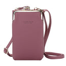 Brand Crossbody Bags Touch Screen Cell Phone Purse Bag Smartphone Wallet Metal Leather Shoulder Strap Handbag Women Bag