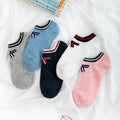 5 Pairs/lot Women Leopard Spring Sesame Street Cute Ankle Socks Cute Funny Lips Print Boat Short Sox Invisible Lady Girl Summer