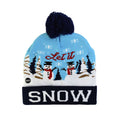 LED Christmas Hat Sweater Knitted Beanie Christmas Light Up Knitted Hat Christmas Gift for Kids Xmas 2022New Year Decorations