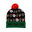 LED Christmas Hat Sweater Knitted Beanie Christmas Light Up Knitted Hat Christmas Gift for Kids Xmas 2022New Year Decorations