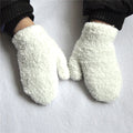 Warmom Plush Thick Warm Baby Gloves Winter Plus Velvet Mittens Children Kid Coral Fleece Full Finger Gloves For 1-4Y Kids Gloves