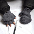 Warmom Plush Thick Warm Baby Gloves Winter Plus Velvet Mittens Children Kid Coral Fleece Full Finger Gloves For 1-4Y Kids Gloves