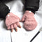 Warmom Plush Thick Warm Baby Gloves Winter Plus Velvet Mittens Children Kid Coral Fleece Full Finger Gloves For 1-4Y Kids Gloves