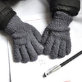 Warmom Plush Thick Warm Baby Gloves Winter Plus Velvet Mittens Children Kid Coral Fleece Full Finger Gloves For 1-4Y Kids Gloves