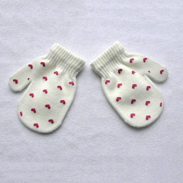 Warmom Plush Thick Warm Baby Gloves Winter Plus Velvet Mittens Children Kid Coral Fleece Full Finger Gloves For 1-4Y Kids Gloves