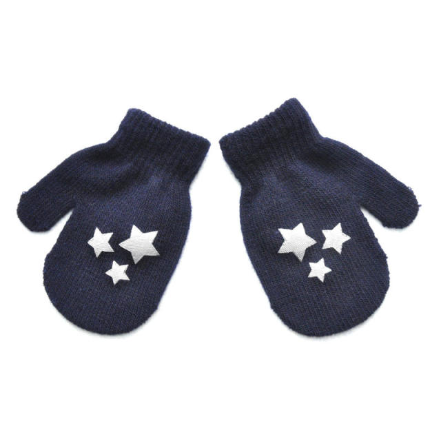 Warmom Plush Thick Warm Baby Gloves Winter Plus Velvet Mittens Children Kid Coral Fleece Full Finger Gloves For 1-4Y Kids Gloves