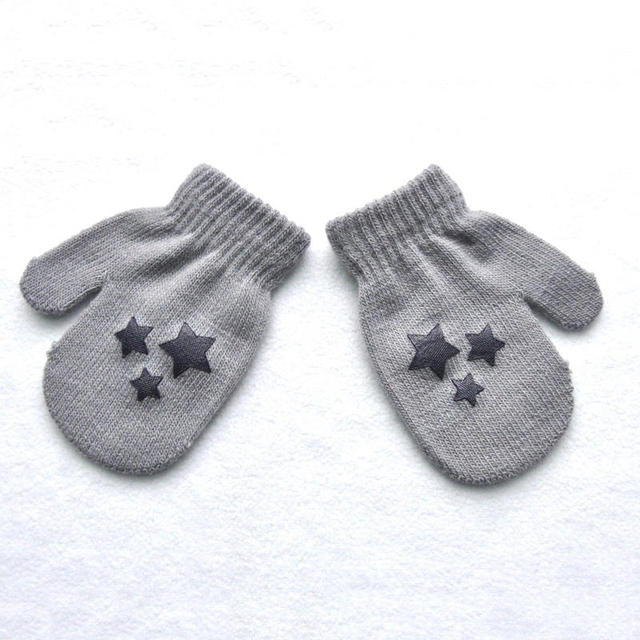 Warmom Plush Thick Warm Baby Gloves Winter Plus Velvet Mittens Children Kid Coral Fleece Full Finger Gloves For 1-4Y Kids Gloves
