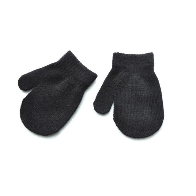 Warmom Plush Thick Warm Baby Gloves Winter Plus Velvet Mittens Children Kid Coral Fleece Full Finger Gloves For 1-4Y Kids Gloves