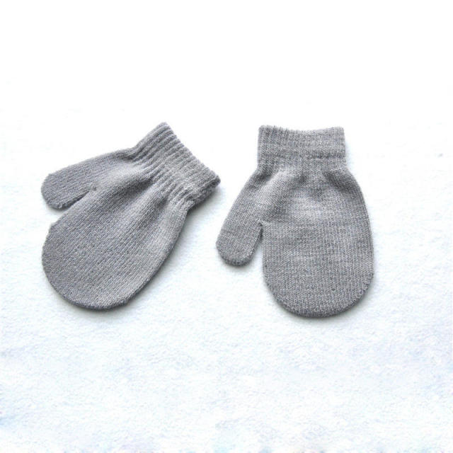 Warmom Plush Thick Warm Baby Gloves Winter Plus Velvet Mittens Children Kid Coral Fleece Full Finger Gloves For 1-4Y Kids Gloves