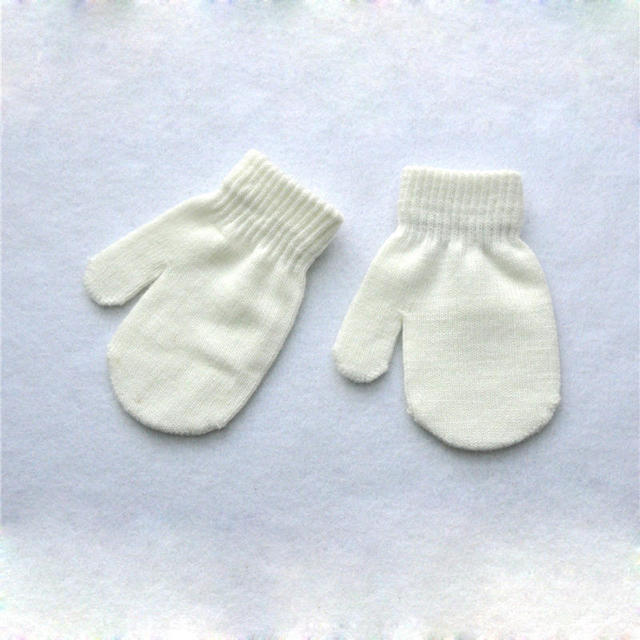 Warmom Plush Thick Warm Baby Gloves Winter Plus Velvet Mittens Children Kid Coral Fleece Full Finger Gloves For 1-4Y Kids Gloves