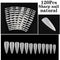 100pcs/box Full Cover Fake Nail Artificial Press on Long Ballerina Clear/Natural/white False Coffin Nails Art Tips Manicure Tool
