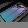 Gradient Painted Case For iPhone 11 Case Tempered Glass Cover For iPhone 11 12 Pro Max Mini Case For iPhone X XR XS 7 8 6s Plus