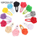 Cute 22 Colors Fashion Baby Girls Mini Chiffon Flowers Hair Clips Sweet Children Hairpins for Kids Hair Accessories
