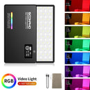 soonpho RGB LED Camera Light Full Color Output Video Light Kit Dimmable 2500K-8500K Bi-Color Panel Light CRI 95+