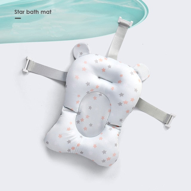 Baby Shower Bath Tub Pad Non-Slip Bathtub Mat Newborn Safety Nursing Security Bath Support Soft Comfort Body Cushion Mat Pillow