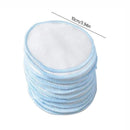 12PCS/SET Reusable Bamboo Fiber Washable Rounds Pads Makeup Removal Cotton Pad Cleansing Facial Pad Tool New