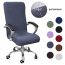 Waterproof Elastic Chair Covers Anti-dirty Rotating Stretch Office Computer Desk Seat Chair Cover Removable Slipcovers S/M/L