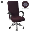 Waterproof Elastic Chair Covers Anti-dirty Rotating Stretch Office Computer Desk Seat Chair Cover Removable Slipcovers S/M/L
