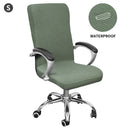Waterproof Elastic Chair Covers Anti-dirty Rotating Stretch Office Computer Desk Seat Chair Cover Removable Slipcovers S/M/L
