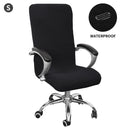 Waterproof Elastic Chair Covers Anti-dirty Rotating Stretch Office Computer Desk Seat Chair Cover Removable Slipcovers S/M/L