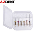 AZDENT 6pcs/pack SX-F3 Dental Instrument Files Root Canal Engine Use Endondontic Root Canal Machine Use
