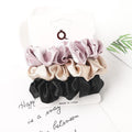 3PCS Vintage Velvet Scrunchie Leopard Scrunchies Set Elastic Hair Bands Headband Ponytail Holder Ties Rope Hair Accessories Gift