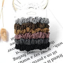 3PCS Vintage Velvet Scrunchie Leopard Scrunchies Set Elastic Hair Bands Headband Ponytail Holder Ties Rope Hair Accessories Gift