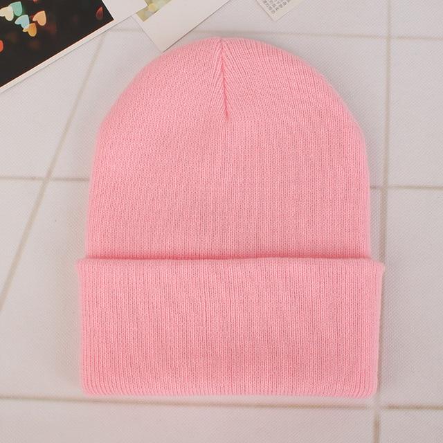 Beanie Winter for Women Men Boys Girls Crochet Skullies Hat Solid Color Unisex Autumn Knitted Beanies Cap Wild Accessories
