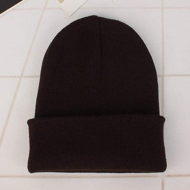Beanie Winter for Women Men Boys Girls Crochet Skullies Hat Solid Color Unisex Autumn Knitted Beanies Cap Wild Accessories