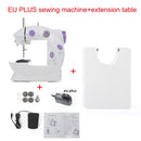 INNE Sewing Machine Mini Portable Household Night Light Foot Pedal Straight Line Hand Table Two Thread Kit Electric