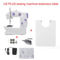 INNE Sewing Machine Mini Portable Household Night Light Foot Pedal Straight Line Hand Table Two Thread Kit Electric