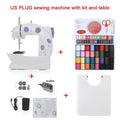 INNE Sewing Machine Mini Portable Household Night Light Foot Pedal Straight Line Hand Table Two Thread Kit Electric