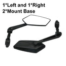 Bicycle Rear View Mirror Bike Cycling Clear Wide Range Back Sight Rearview Reflector Adjustable Handlebar Left Right Mirrors