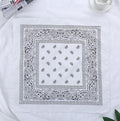 Fashion Women Print Bandana Scarf Hip-hop Bandanas Cross Turban Headband Face Mask Hair Tie Vintage Multifunctional Square Scarf