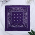 Fashion Women Print Bandana Scarf Hip-hop Bandanas Cross Turban Headband Face Mask Hair Tie Vintage Multifunctional Square Scarf
