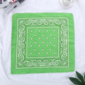 Fashion Women Print Bandana Scarf Hip-hop Bandanas Cross Turban Headband Face Mask Hair Tie Vintage Multifunctional Square Scarf