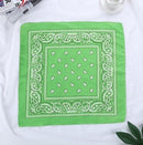 Fashion Women Print Bandana Scarf Hip-hop Bandanas Cross Turban Headband Face Mask Hair Tie Vintage Multifunctional Square Scarf
