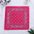 Fashion Women Print Bandana Scarf Hip-hop Bandanas Cross Turban Headband Face Mask Hair Tie Vintage Multifunctional Square Scarf