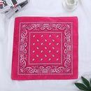 Fashion Women Print Bandana Scarf Hip-hop Bandanas Cross Turban Headband Face Mask Hair Tie Vintage Multifunctional Square Scarf