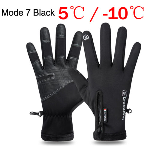NEWBOLER 100% Waterproof Winter Cycling Gloves Windproof Outdoor Sport Ski Gloves For Bike Bicycle Scooter Motorcycle Warm Glove