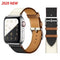 100% Genuine Cow Leather loop Bracelet Belt Band for Apple Watch 6 SE 5 4 42MM 38MM 44MM 40MM Strap for iWatch 6 5 4 Wristband